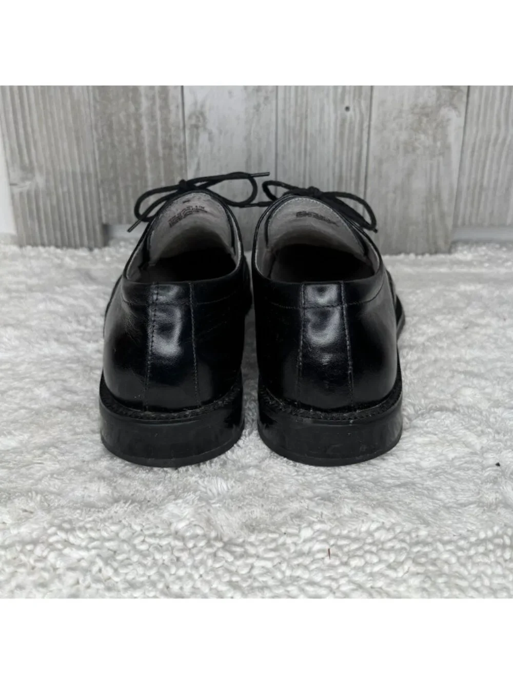 Mens Stacy Adams Black Leather Corrado Bicycle Toe Dress Oxfords Size 8.5